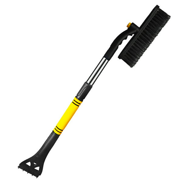 270° Rotatable 47'' S-Type Snow Broom Extendable Snow Brush with Foam Handle